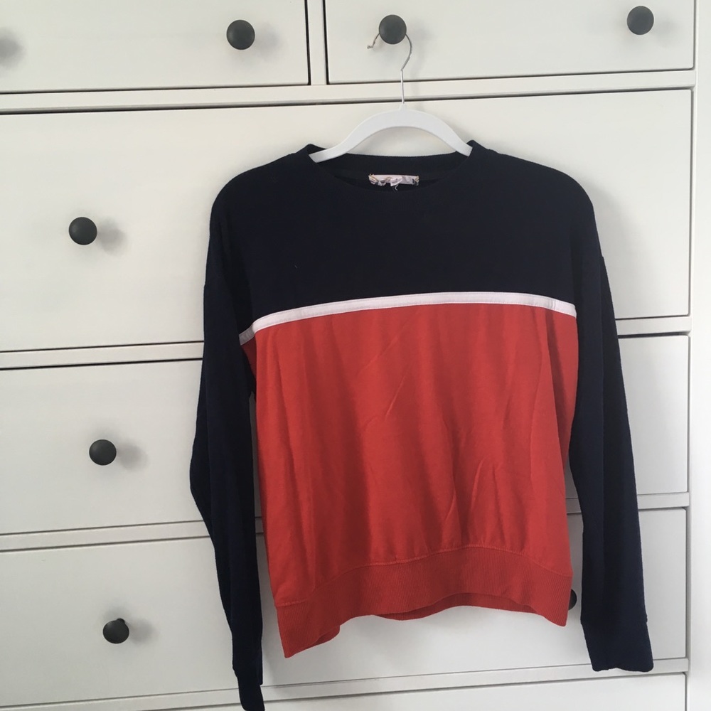Red and Navy Sweater